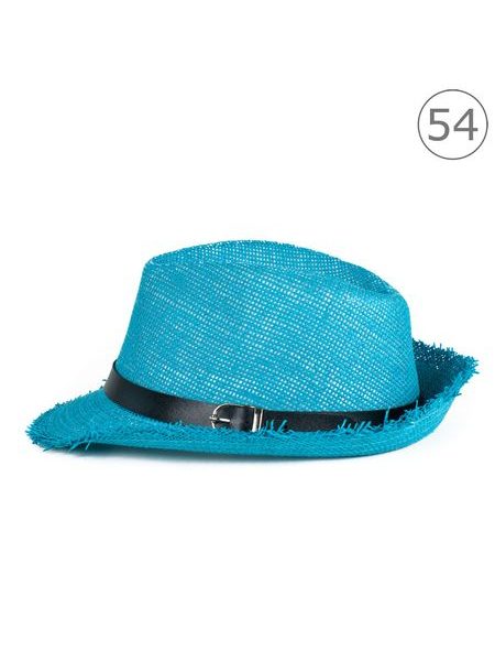 Modrý dětský trilby klobouk