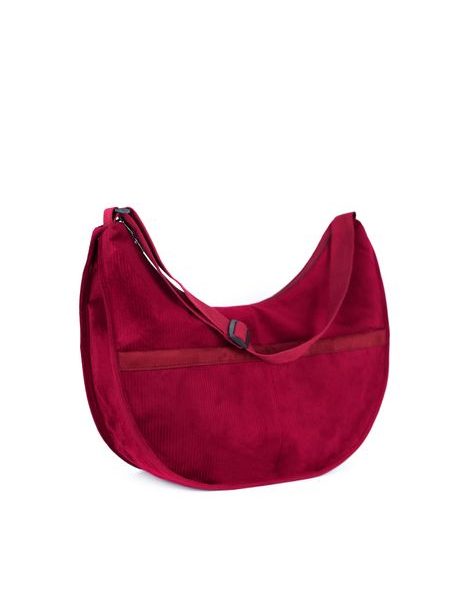 Semišová mini kabelka - bordó