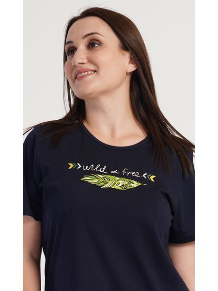 Dámské pyžamo kapri Zuzka - tmavě modrá