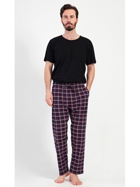Pánské pyžamové kalhoty Karlos - tmavě modrá