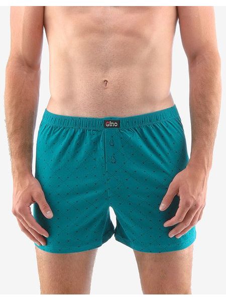 Pánské trenky volné, šité, s potiskem 75183P - šalvěj lahvová