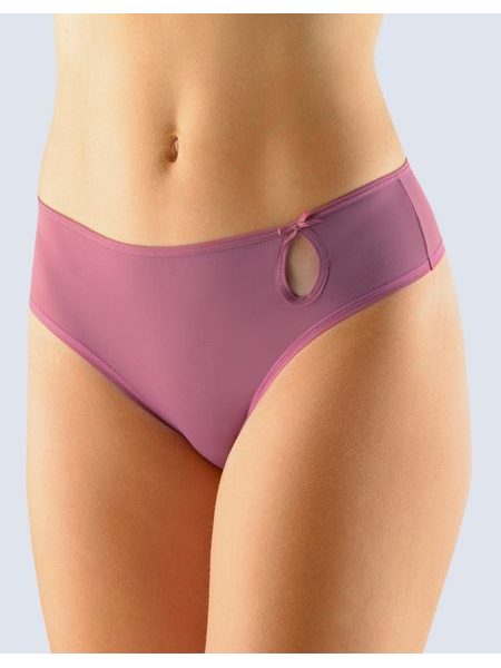 Dámské tanga francouzská, francouzské, šité, bokové, jednobarevné Paris 14992P - cola