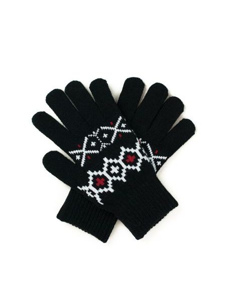 Sada čepice a rukavice - černá