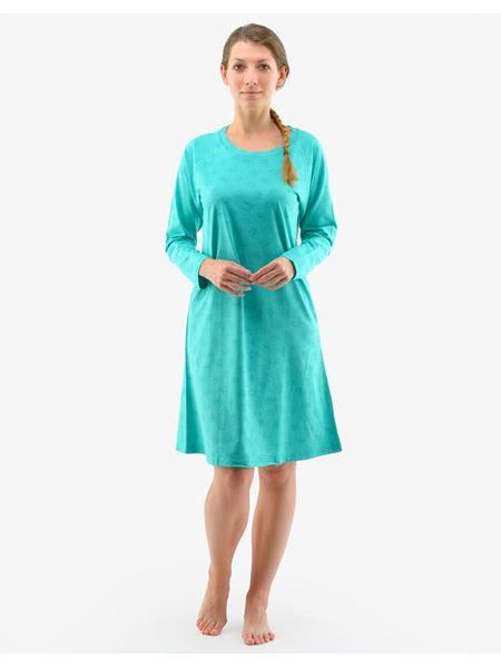 Košilka noční dámská dlouhý rukáv 19133P - peprmint šalvěj