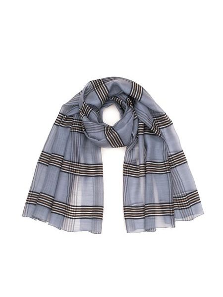 Klasický kostkovaný šál - béžový