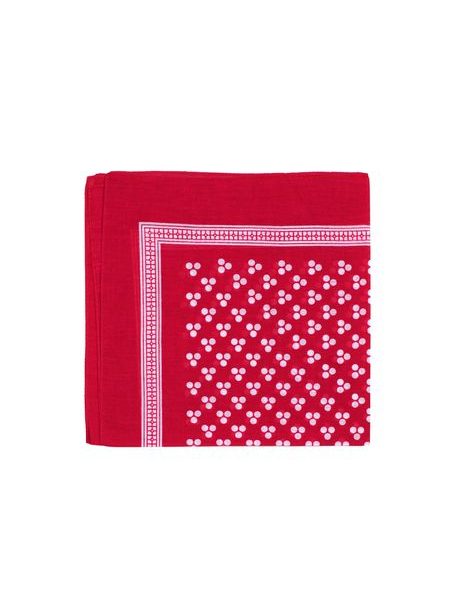 Šátek bandana s puntíky červený