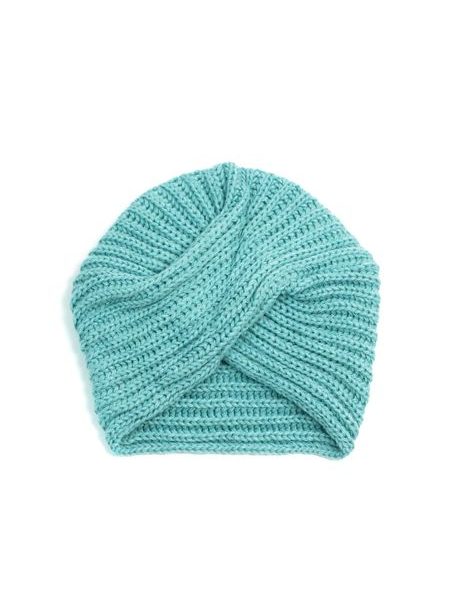 Čepice - turban tyrkysová