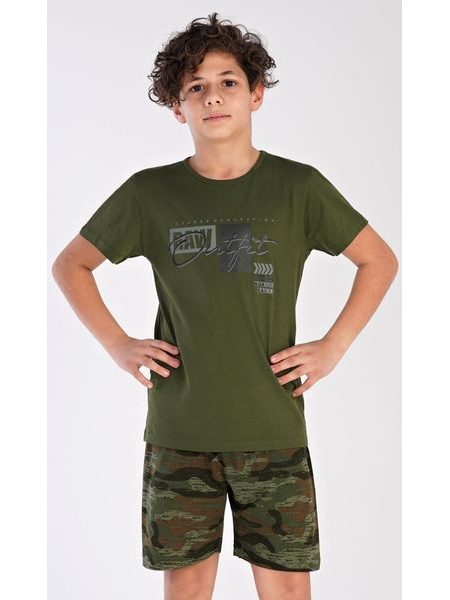 Dětské pyžamo šortky Raw - khaki