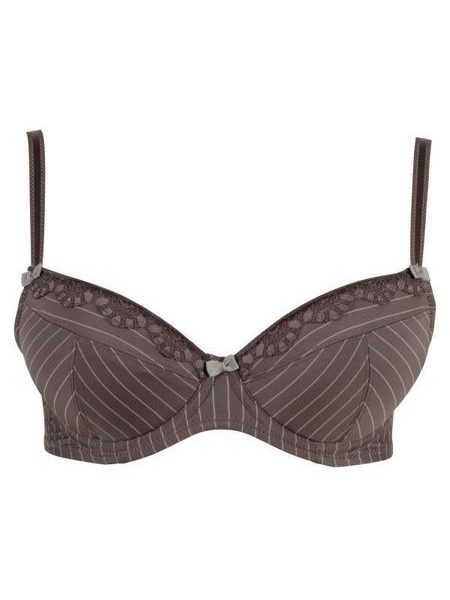 Podprsenka push-up CHANGE Daphne Plunge hnědá s proužky