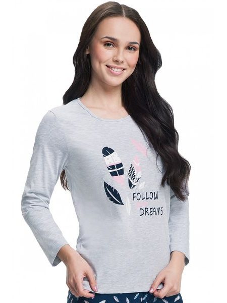 Dámské pyžamo 612 grey plus