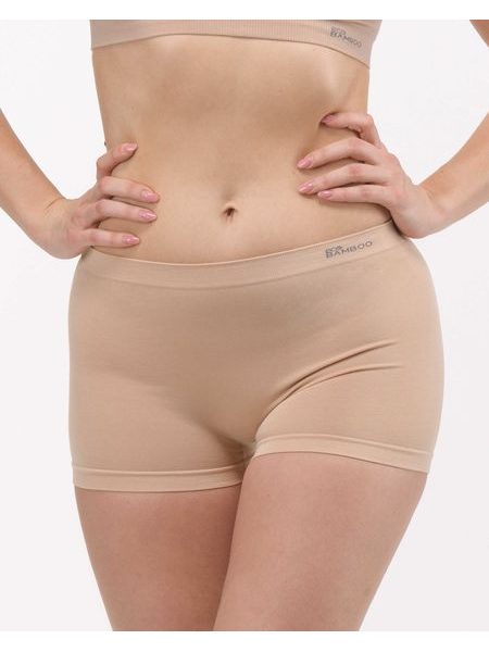Boxerky s krátkou nohavičkou EcoBamboo - Černá