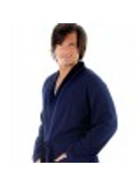 Pánský 3/4 kimono župan HENRI tmavě modrá