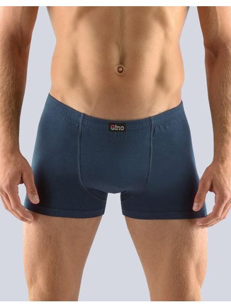 Pánské boxerky s kratší nohavičkou, kratší nohavička, šité, jednobarevné 73068P - lékořice