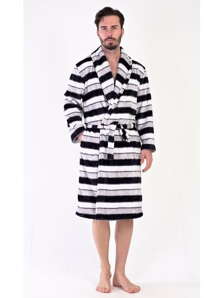 Pánský župan se šálovým límcem William - šedá