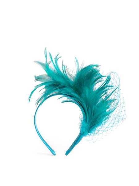 Fascinátor Lethe - tyrkysový
