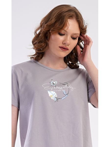 Dámské pyžamo kapri Alex - šedá