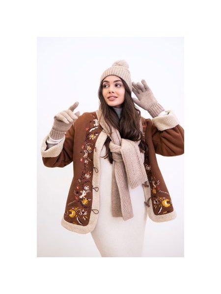 Čepice, šála a rukavice - modrozelená