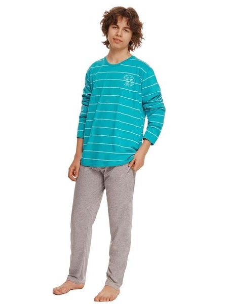 Chlapecké pyžamo Harry tyrkysové s pruhy