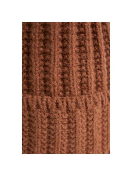 Čepice a šála - rezavá