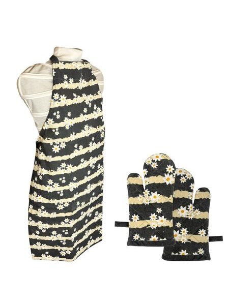 Dětská sada – zástěra a chňapka 50*70 + 10*22 cm, Květina