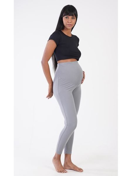 Dámské mateřské elastické kalhoty Julie - šedá