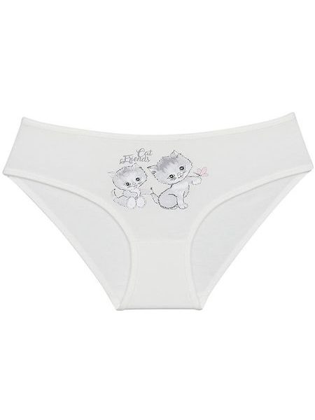 Dětské kalhotky Cat friends - smetanová
