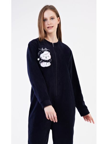 Dámský overal Kočka - tmavě modrá