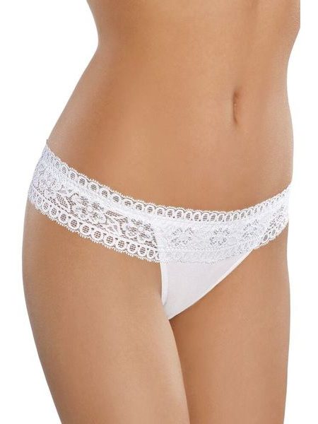 Bokové dámské kalhotky Brigitte bílé