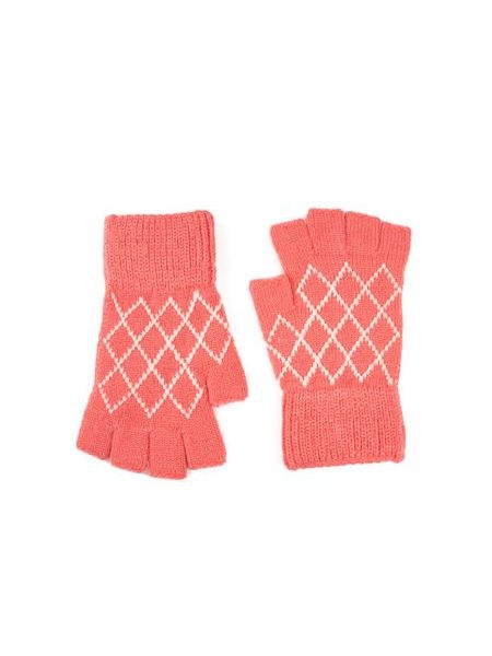 Dlouhé palčáky z příze růžové