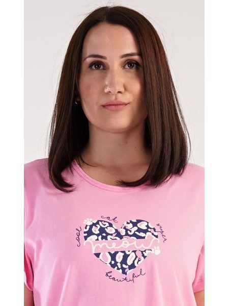 Dámské pyžamo šortky Jana - světle růžová