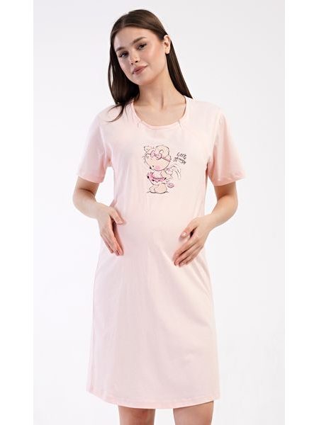 Dámská noční košile mateřská Miláček - světle lososová