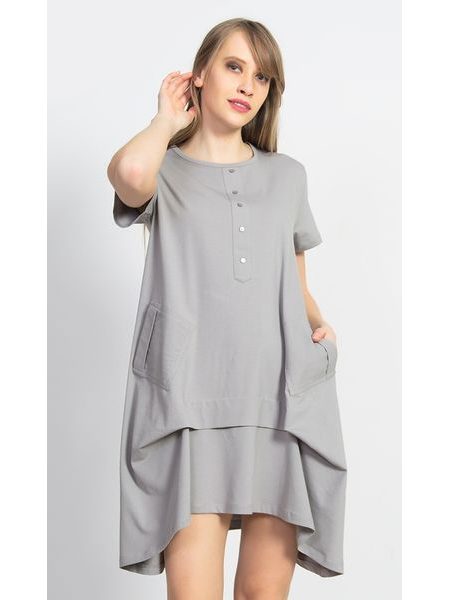 Dámské mateřské šaty Adriana - šedá