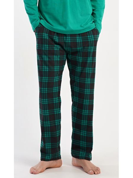 Pánské pyžamo dlouhé Tetris - zelená