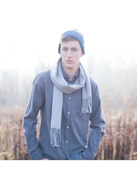 Modrá žebrovaná čepice