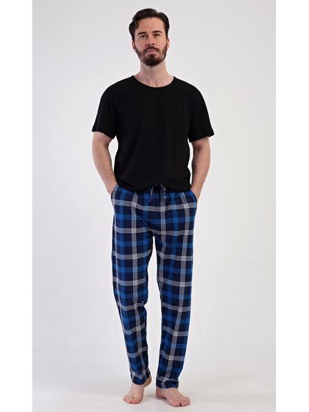 Pánské pyžamové kalhoty Matěj - tmavě modrá