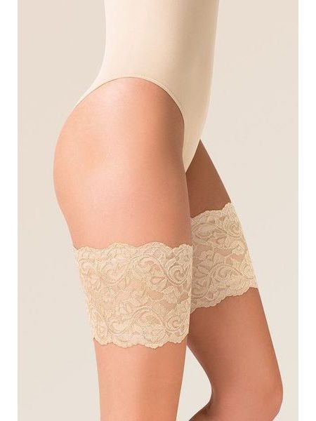 Samodržící Ochranné pásky na stehna krajka ecri