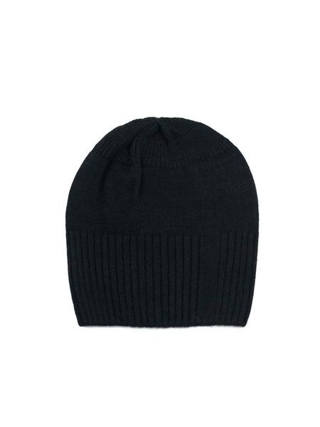 Zimní čepice s kašmírem černá