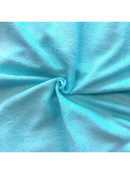 Dámský 3/4 župan s kapucí a dlouhým rukávem BARI Blue atoll