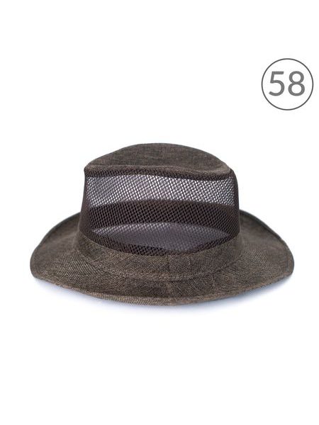 Stylový fedora klobouk hnědý 58 cm