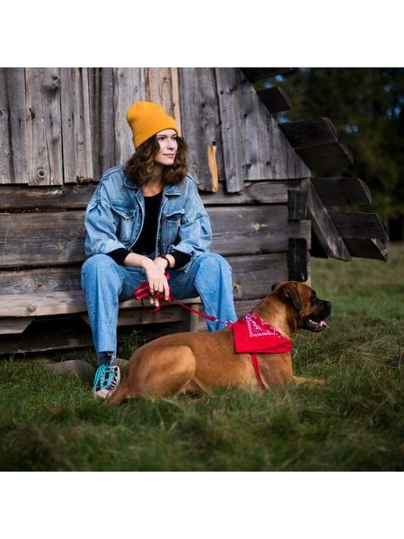 Zimní čepice unisex červená