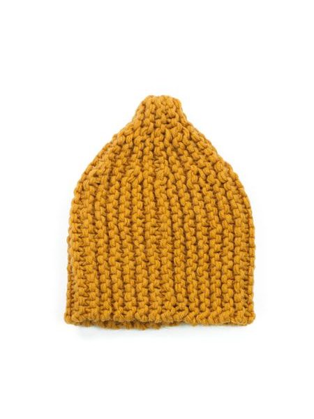 Pletená čepice žlutá