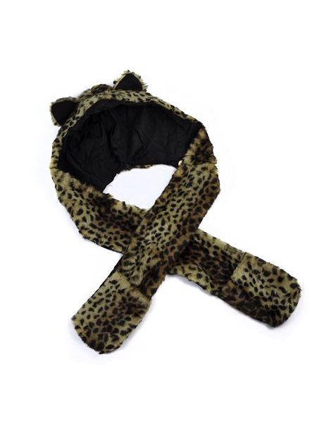 Čepice s leopardím vzorem