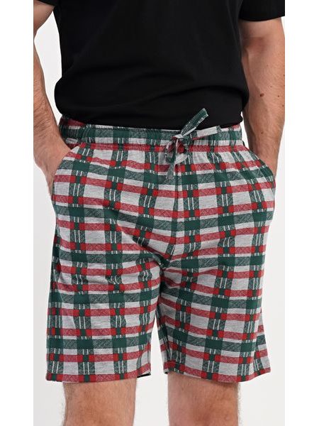 Pánské pyžamové šortky Paul - tmavě zelená