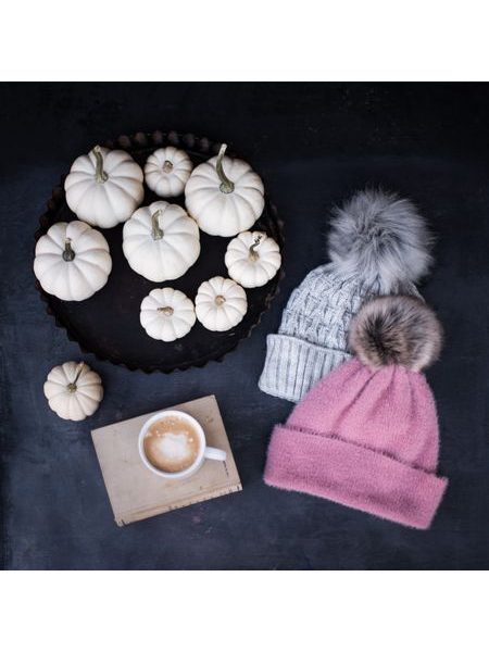 Čepice Zimní ráno, rezavá