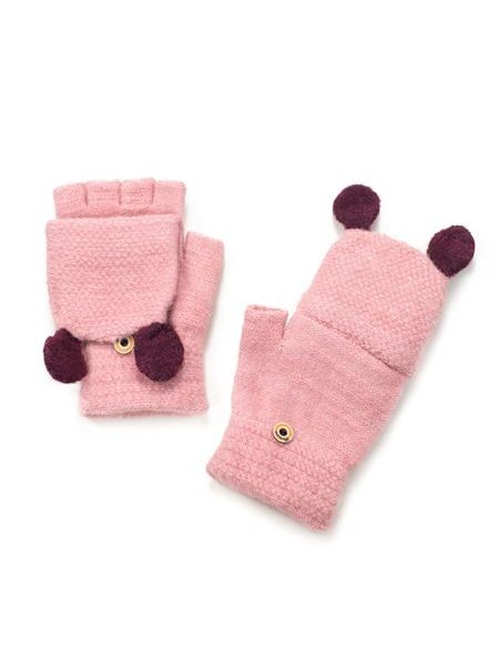 Odepínací šedé rukavice