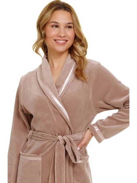 Dámský župan 1078 beige plus