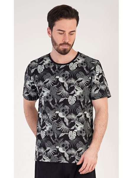 Pánské pyžamo šortky Albert - černá