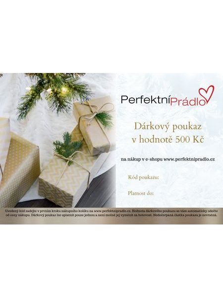 Dárkový poukaz 500 Kč - emailem