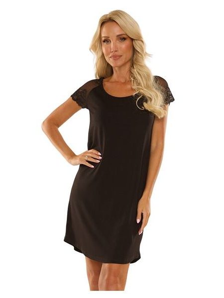 Viskózová košilka Estelle černá