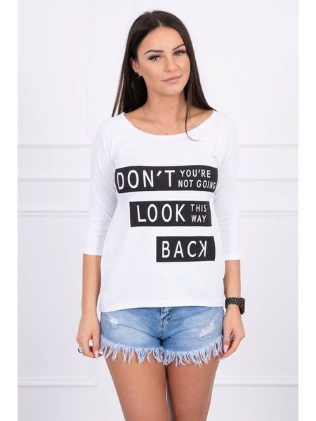 Bílé tričko Don´t Look Back